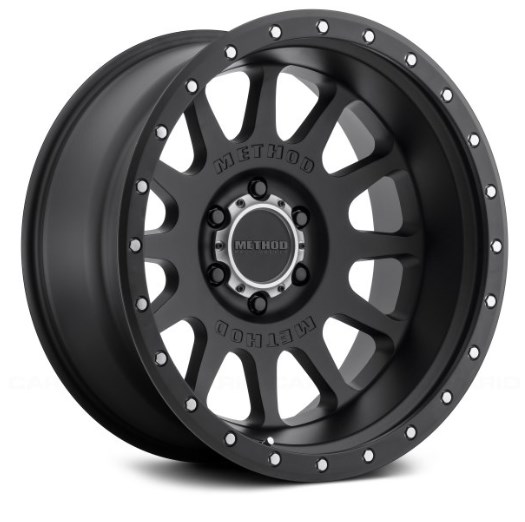 20 x 10 in. 8 x 6.5 in. NV Matte Black Wheel