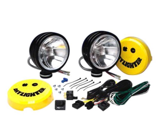6 in. 100W Daylighter Round Spread Beam Lights - Black
