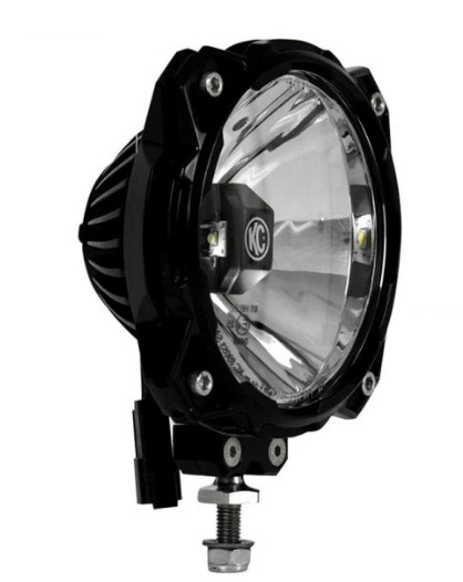 6 in. 20W Gravity Pro6 Round Wide Beam LED Lights - Black