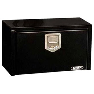 BUY1703150 Stainless Steel Toolbox with Rotary Paddle Latch, Black - 14 x 12 x 24 in.