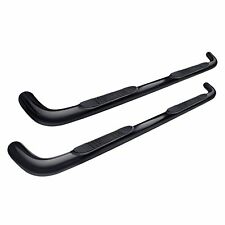 5 in. Curved Black Oval Tubes for 1999-2018 Silverado & Sierra Extended Cab