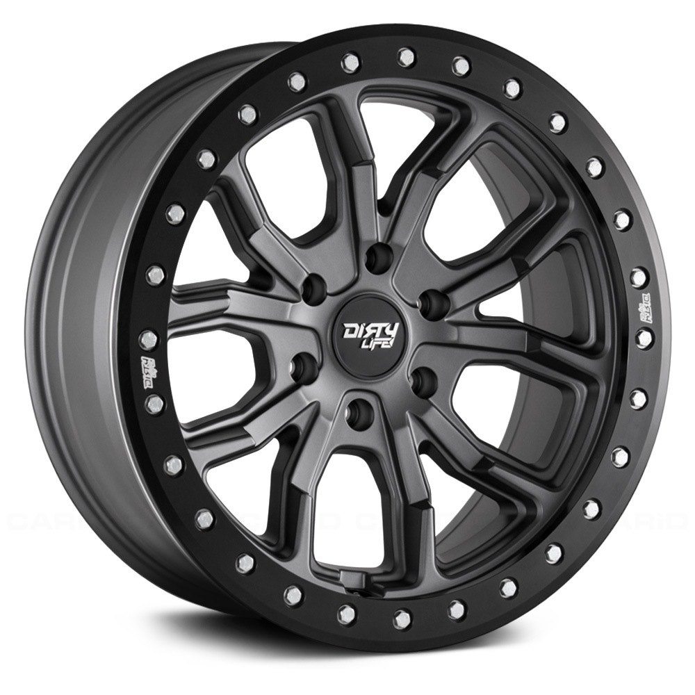 DT-1 Matte Gun Metal Beadlock Wheel - 17 x 9 in.