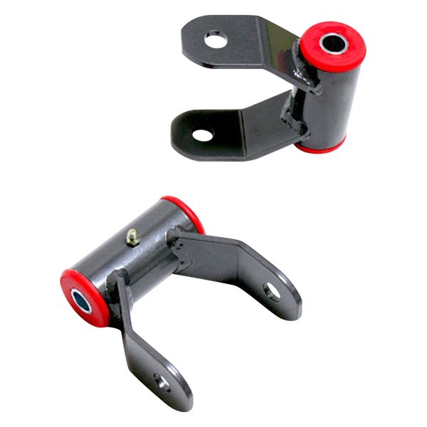 Rear Lifted Leaf Spring Shackles with 1 in. Lift Height
