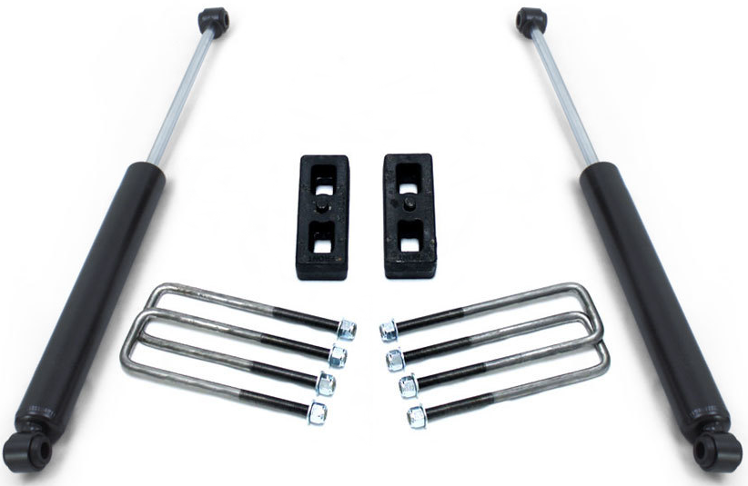 2 in. Rear Blocks, U-Bolts & Rear Maxtrac Shocks
