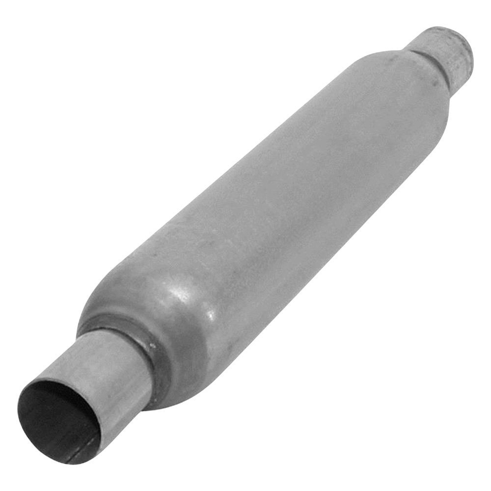 Enforcer Series Aluminized Steel Round Glass Pack Aluminized Exhaust Muffler