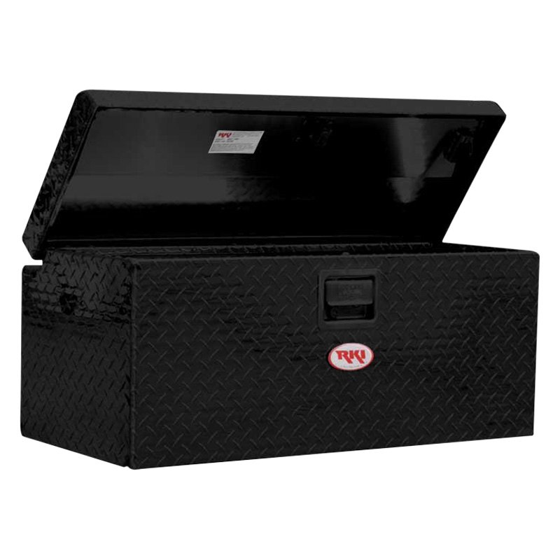 RKIM36-1NMAB Single Lid Aluminum Chest Tool Box for Small Trucks, Black