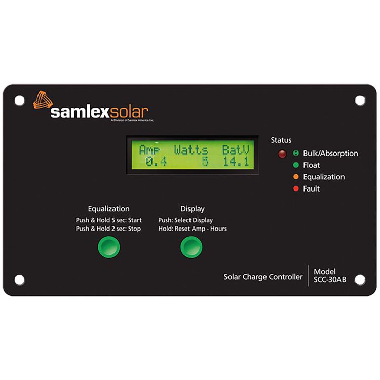 SAMSCC-30AB 12-24V & 30 amp Solar Charge Controller with LCD Display