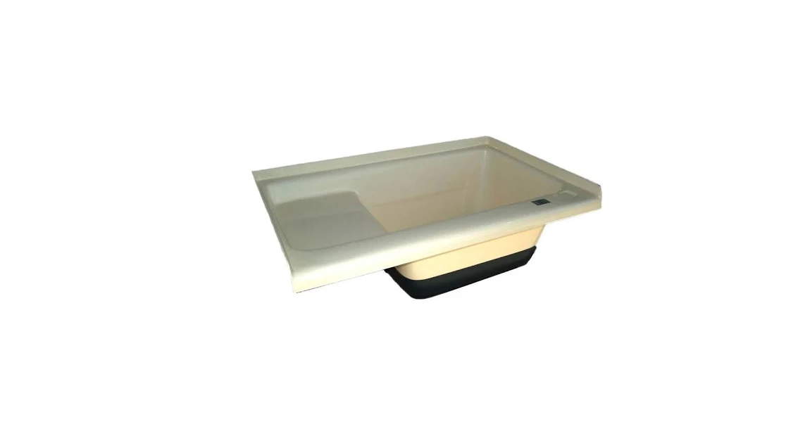 TU500 Left Hand Tub Assembly, Colonial White