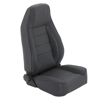 Smittybilt SMB45015 Front Factory Style Replacement Seat with Recliner, Denim Black for 1976-2018 CJ & Wrangler CJ, YJ, TJ & LJ