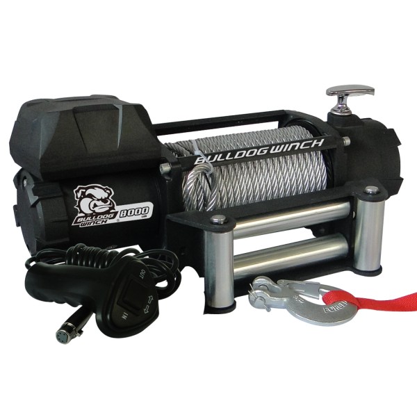 BDG10041 8000 lbs Winch with 5.2 HP Series Wound Motor, Roller Fairlead