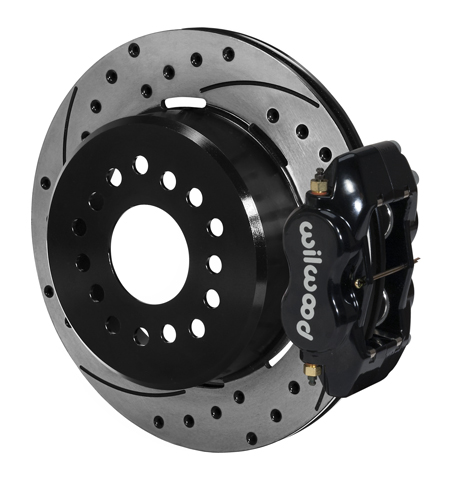 12.19 in. Drilled Forged Dynalite Rear Parking Brake Kit