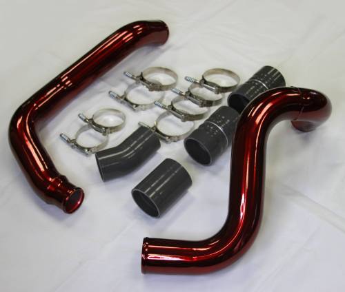 2004.5-2010 Duramax LLY LBZ LMM Driver Side 3 in. Intercooler Pipe - Red