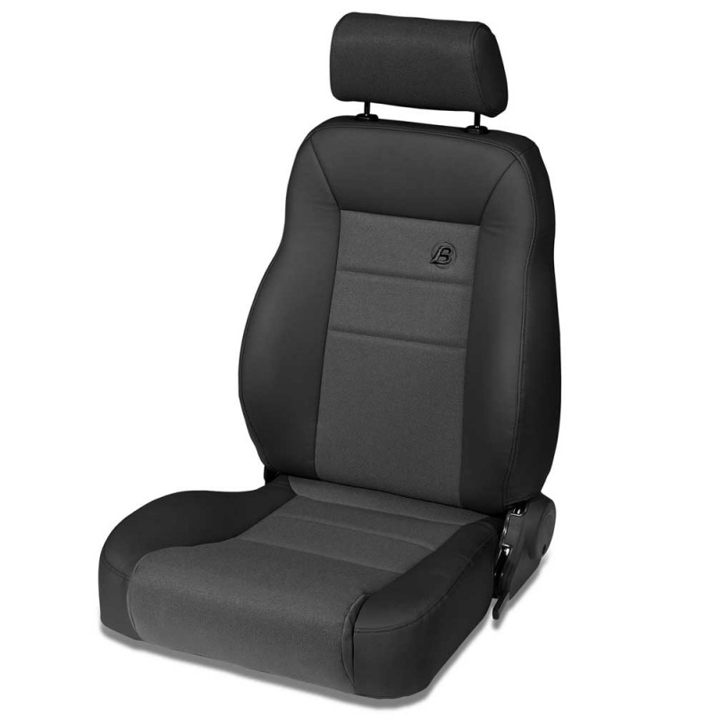 BES39461-15 Trailmax II Pro Fabric Driver All CJ & Wrangler Vehicles 1976-2006 - Black Denim