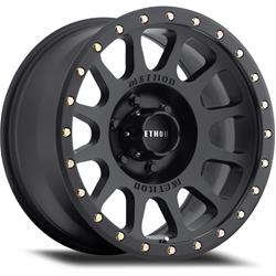 17 x 8.5 in. NV 5 x 4.5 in. Bolt Pattern 4.75 in. Backspace Offset Wheel - Matte Black