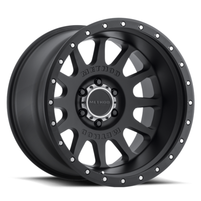 20 x 10 in. NV 6 x 5.5 in. Bolt Pattern Minus 24 mm Offset 4.55 in. Backspace Wheel - Matte Black
