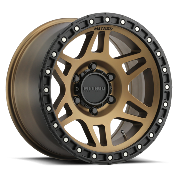 MRWMR31279050912N 17 x 9 in. Minus 12 mm Offset 5 x 5 in. MR312 Method Wheel - Bronze & Black Street Loc