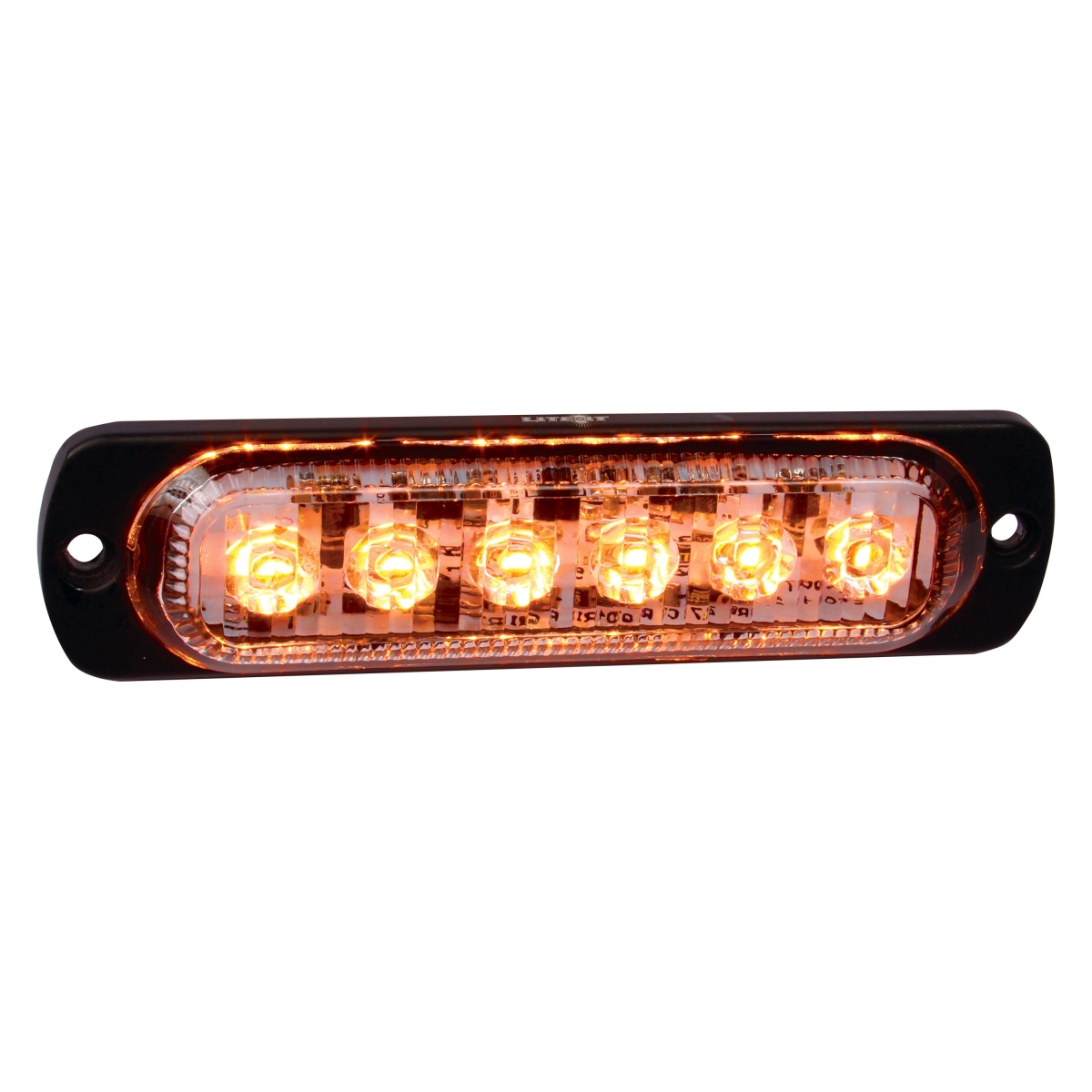 CUPSTR61A Ultra Slim Strobe 6W Cree 480 Lumen 4.5 in. Long 19 Flash Patt LED - Amber