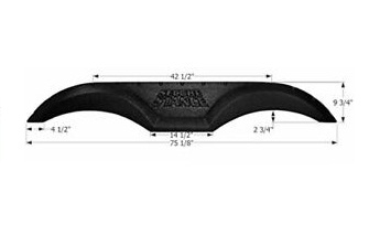 Thor Tandem Fender Skirt, Polar White