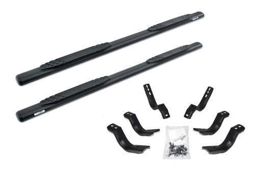 UNIVERSAL 4IN - 87IN LONG - BLACK SIDE BARS OE XTREME SIDESTEPS TEXTUR