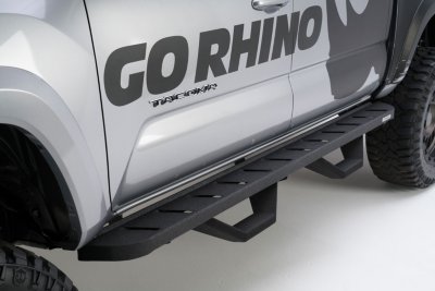RHI6340478720T 6 in. RB10 Cab Length Black Running Boards for 2014-2017 Silverado & Sierra 1500, 2500HD & 3500HD