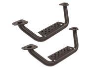 RHID6410000T 4 in. Drop Down Steps & Straight Dominator D6 Sidesteps, Textured Black