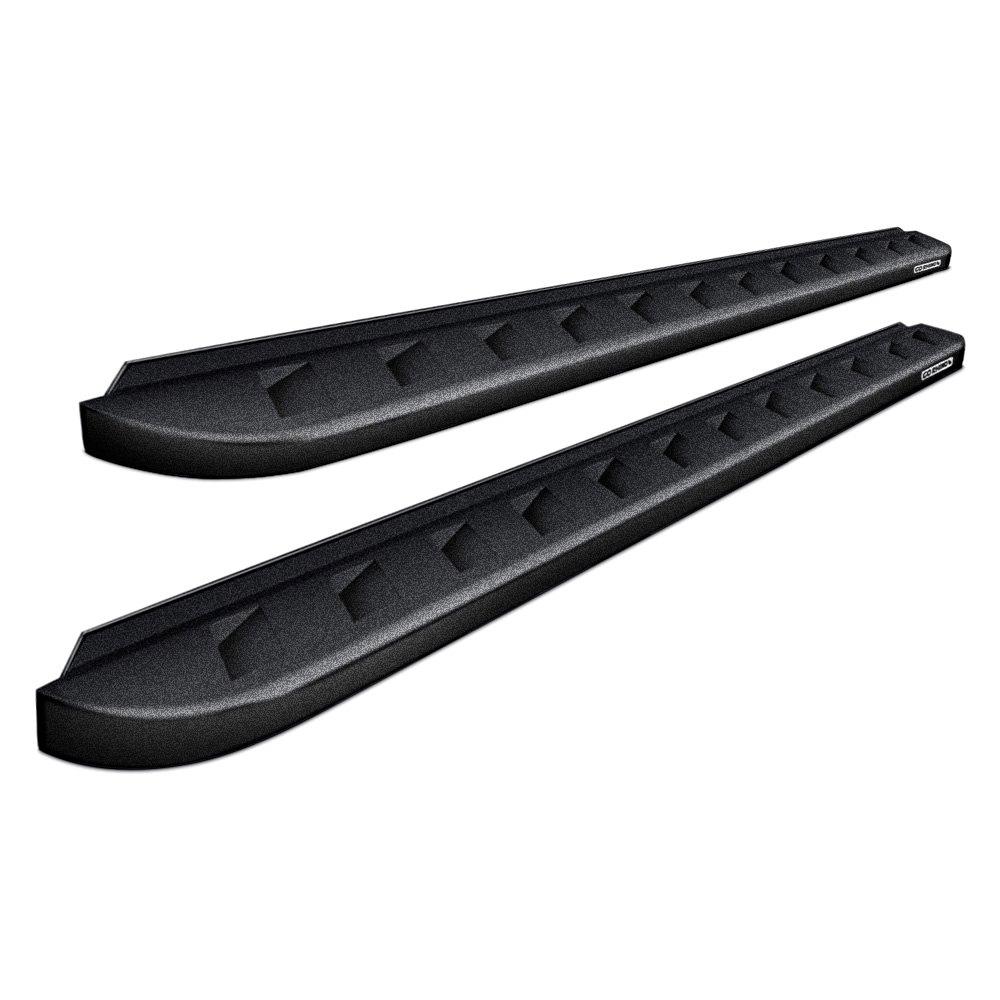 RHI63404887T RB10 Steel Running Boards with Bedliner Material Coating for 2019-2019 Silverado 1500 Crew Cab