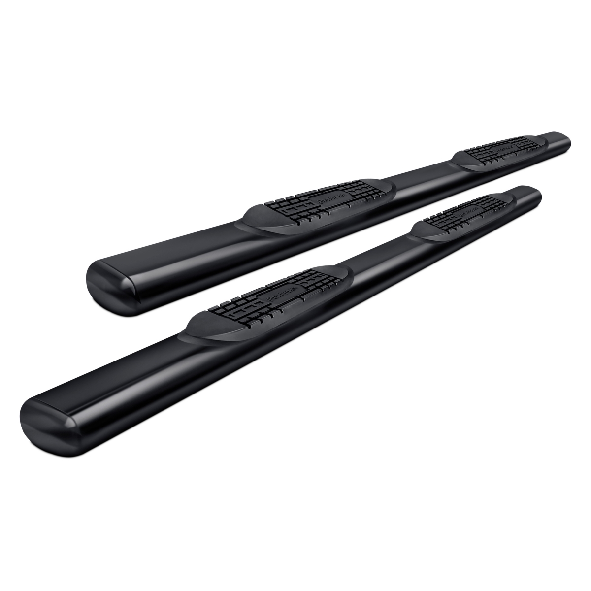 Picture of ProMaxx Automotive PMX31386B 4 in. Black Oval Step Bars for 2019 Ram 1500 Crew Cab