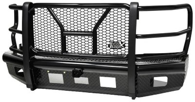 HDX Bandit Full Width Textured Black Front HD Bumper with Grille Guard for 2017-2017 Ford F250 & F350