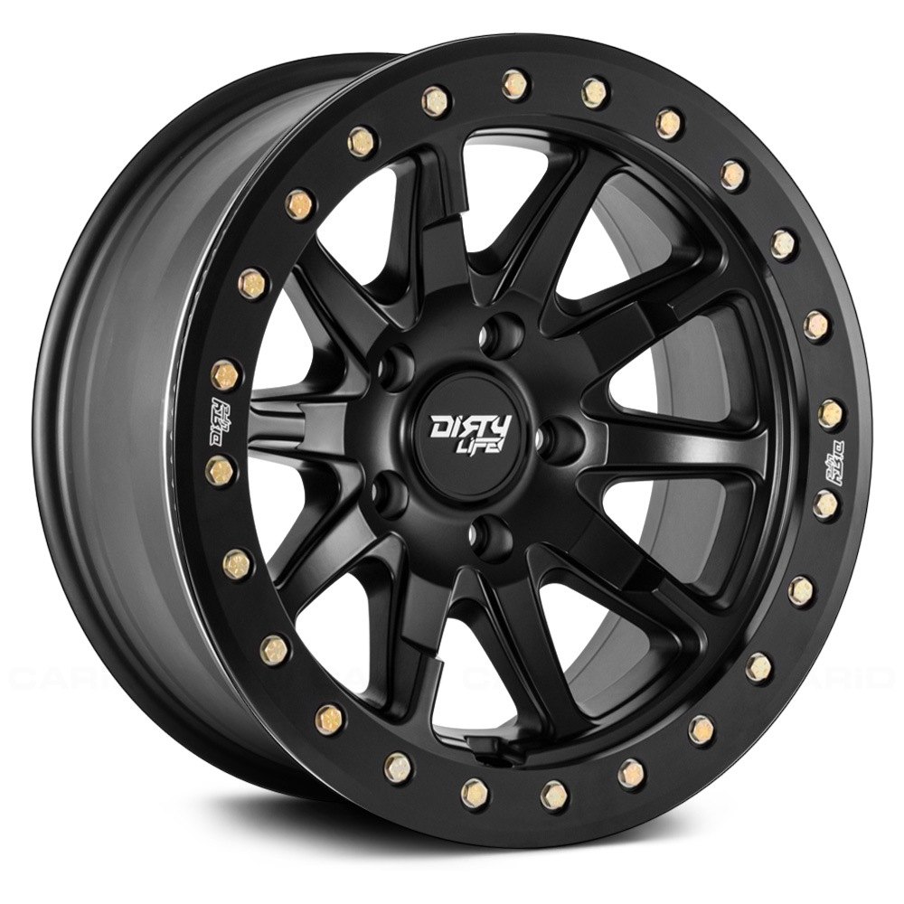 DLW9304-7973MB12 DT-2 Beadlock Ring Bolt Pattern, Matte Black - 17 x 9 in. , 5 in. x 127 ft. & 78.1 mm