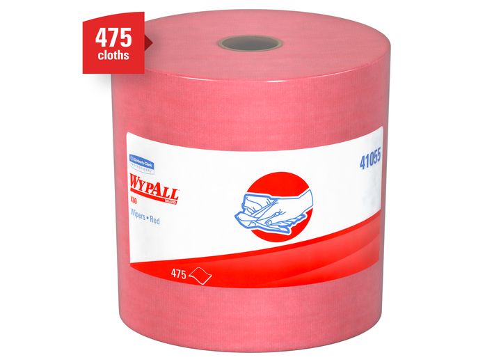 Kimberly Clark X80 Towel Jumbo Roll, Red - 12.5 x 13.4 in.
