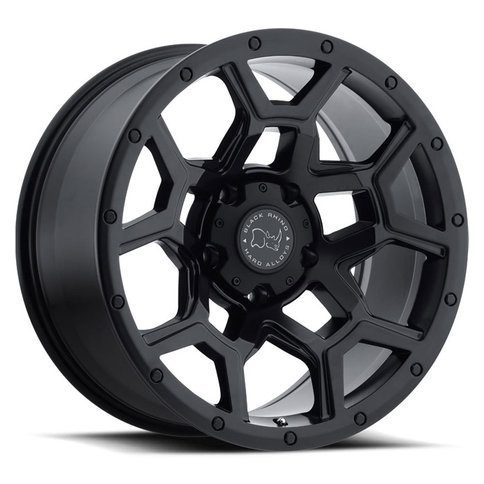 Picture of Black Rhino Wheels BRW1780VRL305127M71 Overland Bolt Pattern&#44; Matte Black - 17 x 8 in. & 5 x 127 in. x 71.6 mm