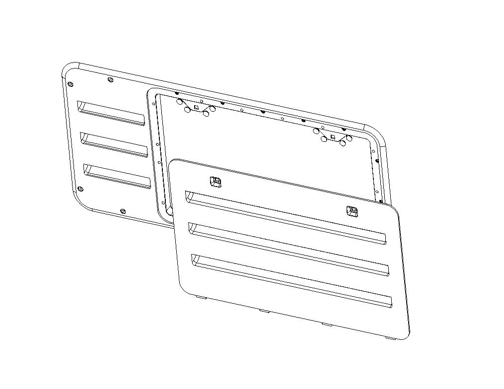 Vent Door Assembly - Black
