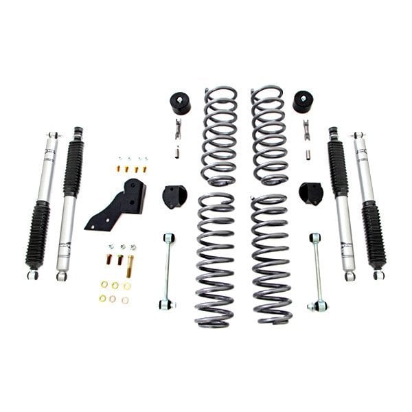 RUBRE7121 Standard Series Standard Coil Front & Rear Suspension Lift Kit for 2007-2018 Jeep Wrangler JK - 2.5 x 2.5 in -  Rubicon Express