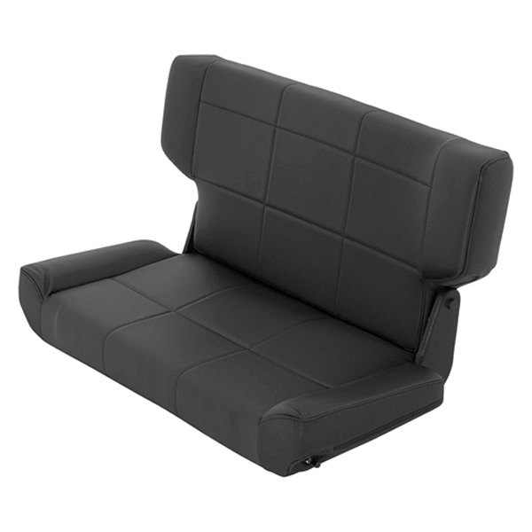 Smittybilt SMB41515 Fold & Tumble Denim Black Rear Seat for 1997-2006 Jeep Wrangler, Denim Black