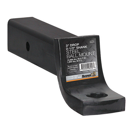 Hitch Accessory, Black - 3 in. Drop x 10 in.