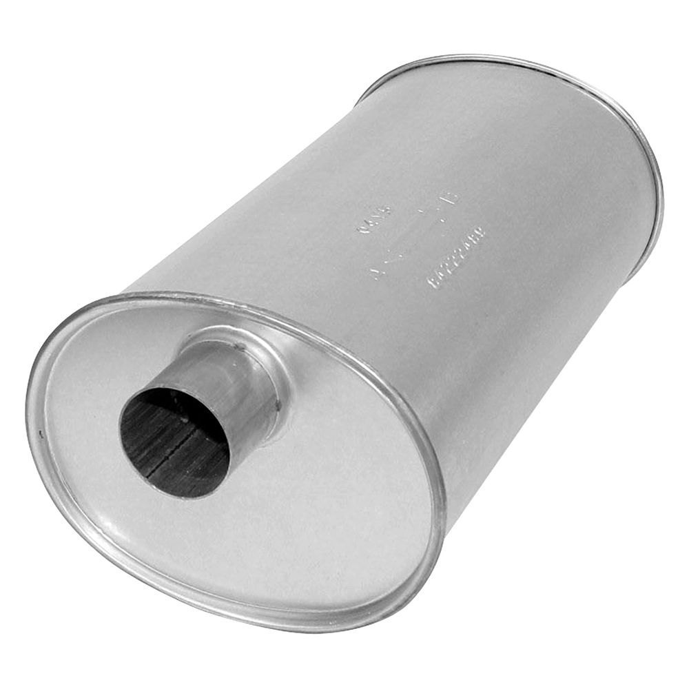 APE700252 MSL Maximum Aluminized Steel Oval Direct Fit Exhaust Muffler with Inlet & Outlet Neck