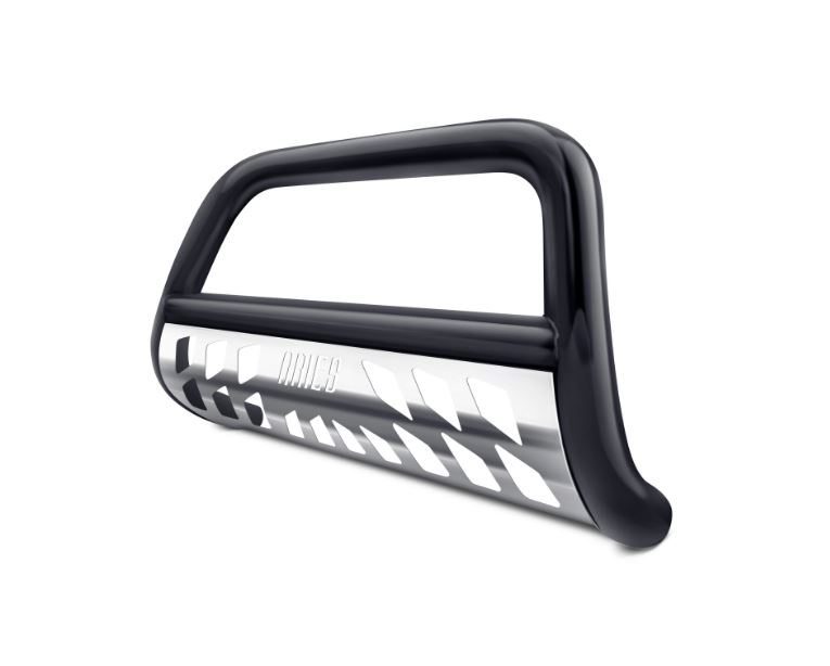 ARIB35-4015 3 in. Bull Bar with Skid ,Black for 2015-2020 Chevy Colorado