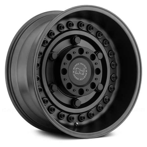 Armory 17 x 9.5 in. 8 x 165 Bolt Pattern Plus 6 mm Offset 122.1 mm Gunblack