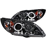 2004 - 2008 Mazda 3 Projector Halo Black Clear Amber CFL Headlights
