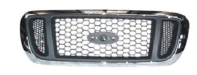 Grille Assembly with Argent Mesh for 2004-2005 Ranger, Chrome