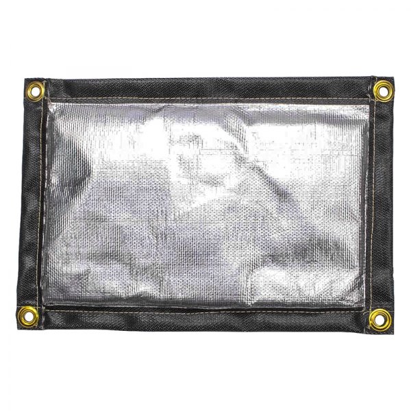 12 x 8 in. Insulating Fireproof Floor Mats, Silver