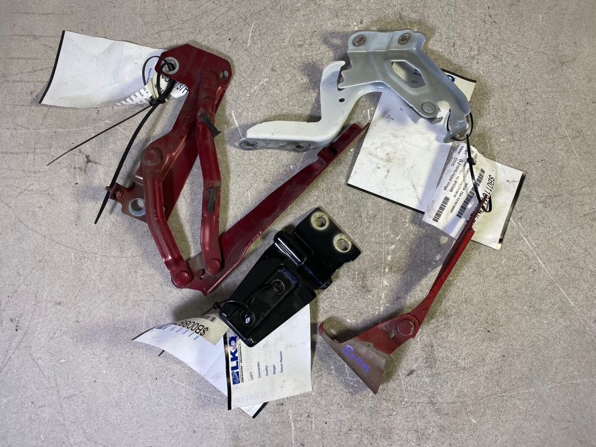 SHE588A-42L Left Hood Hinge Assembly for 2017 Ford Escape Driver