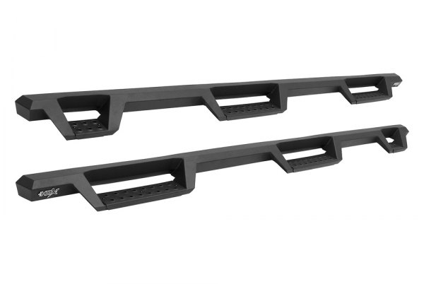 WES56-534755 Textured Black HDX Drop W2W Nerf Bar Step for 2020-C Silverado & Sierra 2500-3500 Double Cab 8 ft.
