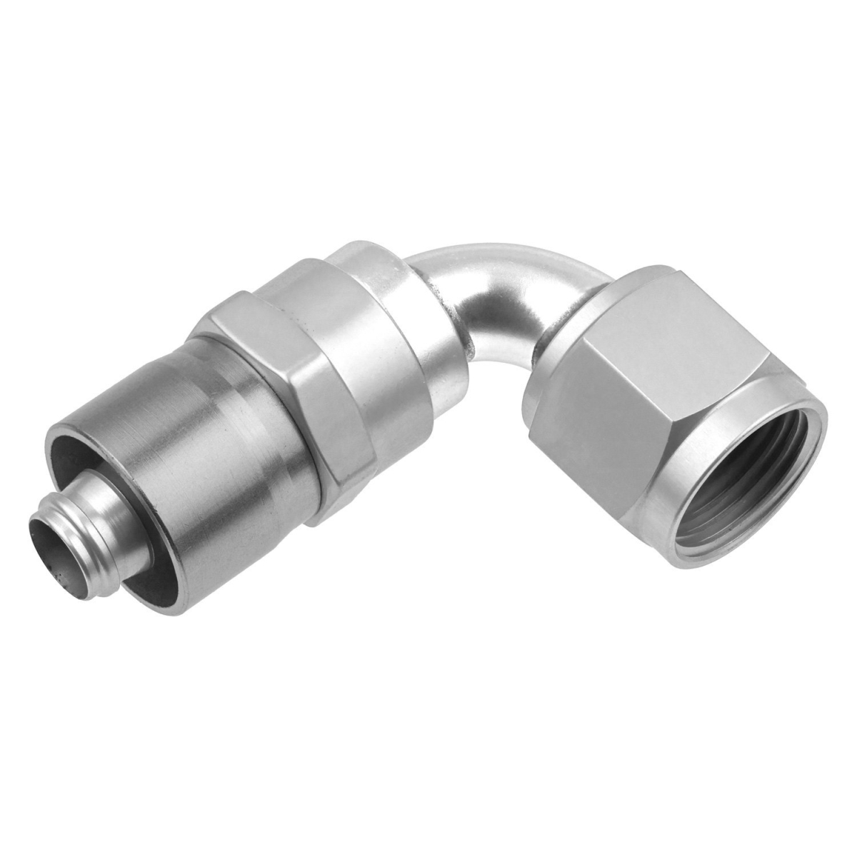 RHP7090-08-5 -08 An 90 deg Crimp Style Hose End, Clear