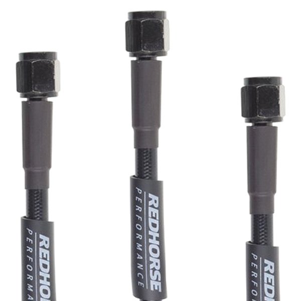 RHP3302-03-20 20 in. Straight -3 AN Pre -Assembled Brake Line, Black