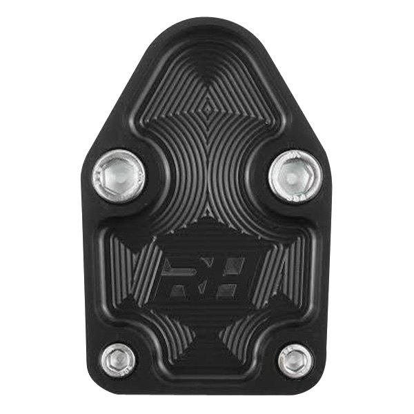 Aluminum Block -Off Plate for SBC Engine, Black