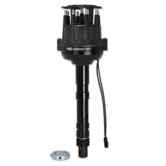 MSD Ignition 85703 Chevy V8 Pro Billet Distributor - Small, Black