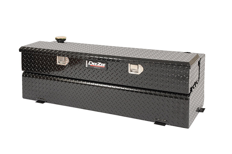 Auxiliary Combo Liquid Transfer Tank Chest 43 gal Low Profile - Black