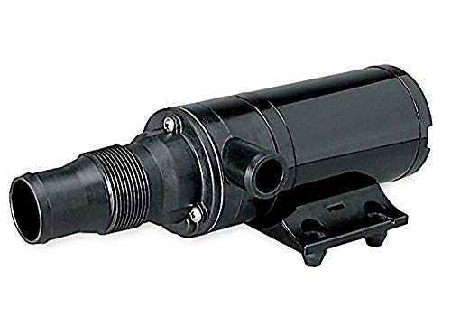 12V Macerator Pump - Black - 1.5 in. Hose Barb - High Performance