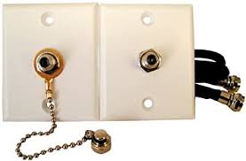 White Cable TV Lead Kit